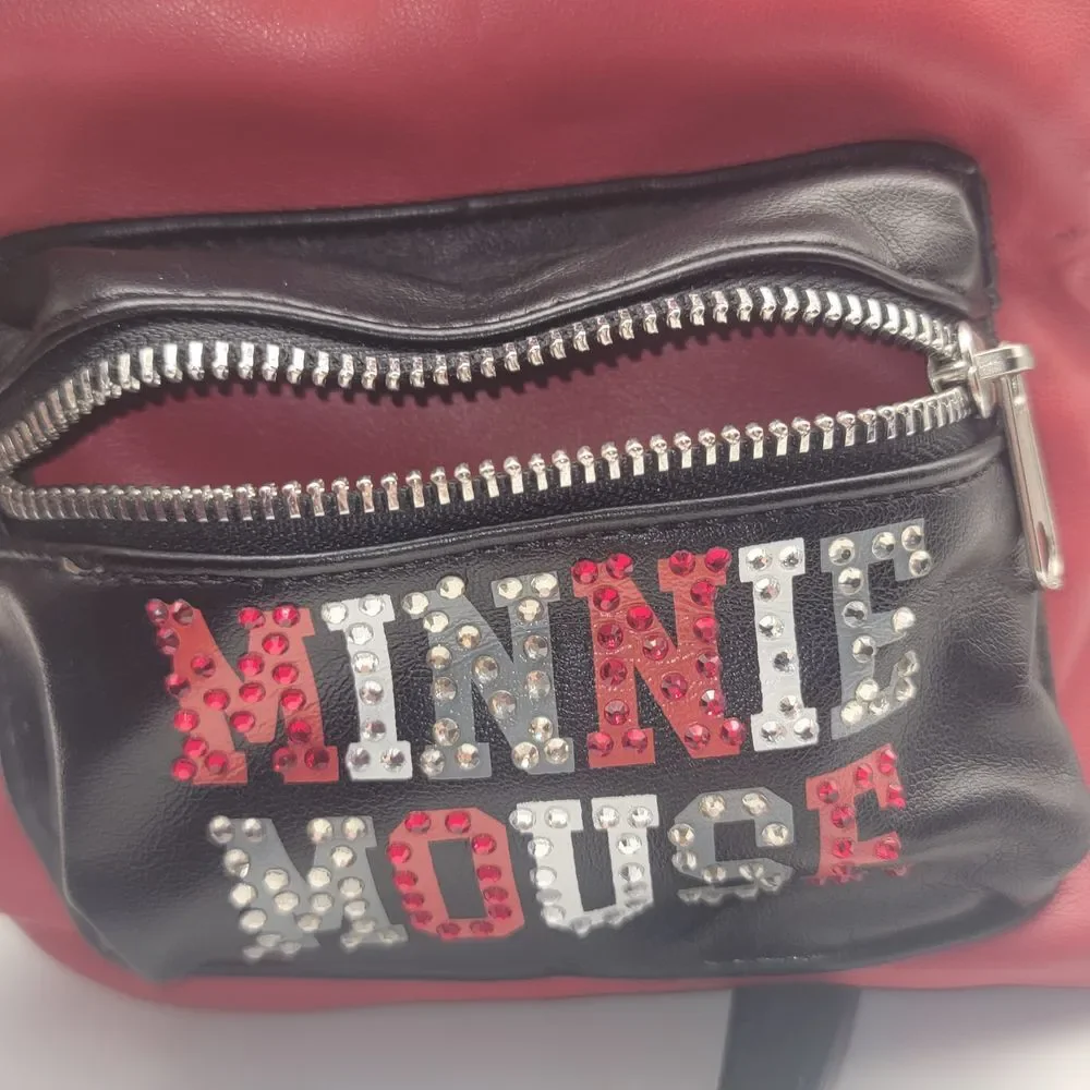Disney Minnie Mouse‎ Backpack Rhinestone Bling Mini Backpack Purse